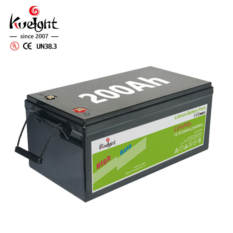 батарея жизни цикла батареи IP65 12.8v 200ah 12V LiFePO4 высокая для солнечной домашней системы