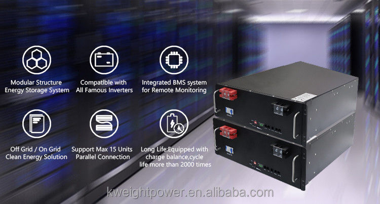 Батарея утюга лития BMS первоначальная 51.2v 50ah Lifepo4 для домашней системы накопления энергии